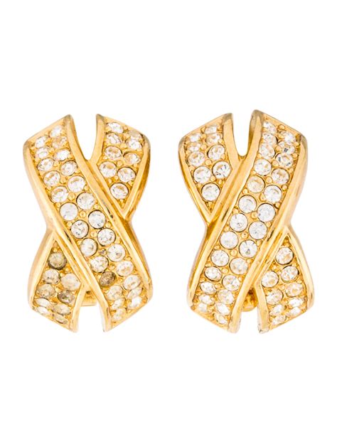 dior esrings|christian Dior clip on earrings.